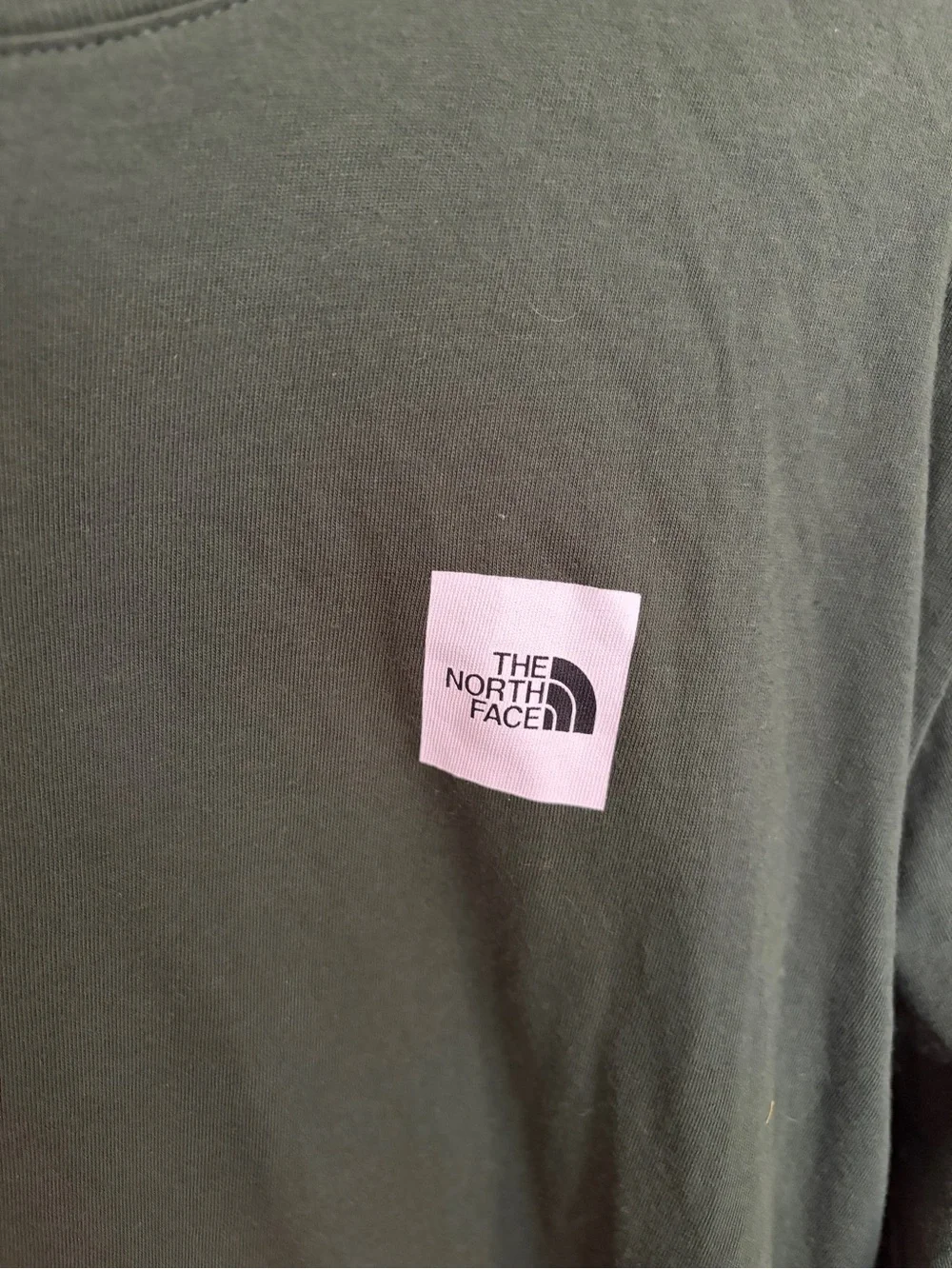 The North Face Men's Long Sleeve Tee - Dark Green-Medium